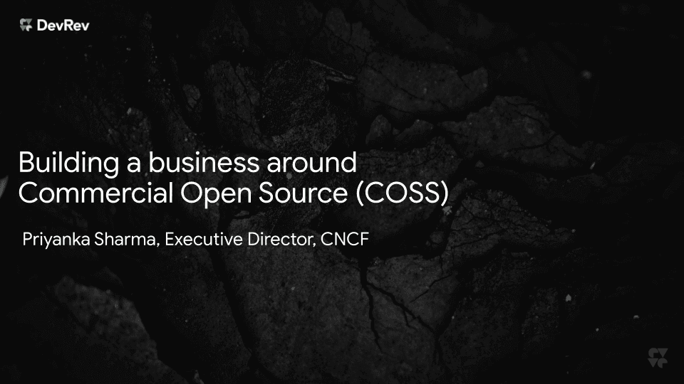 Building business around Commercial Open Source (COSS)